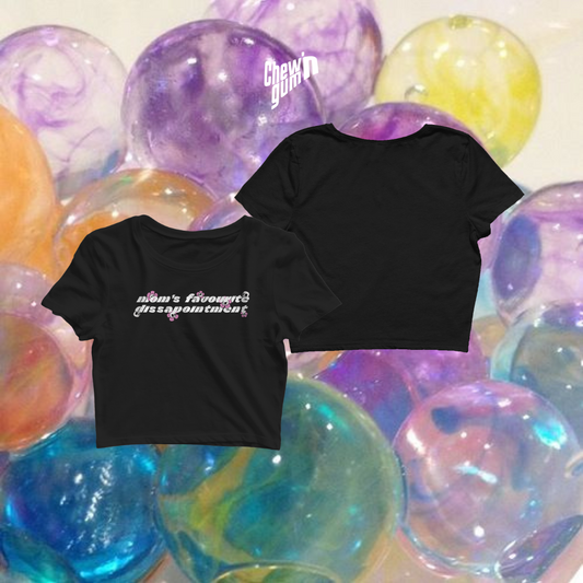 "Moms favorite disappointment" (Unisex) Cropped top