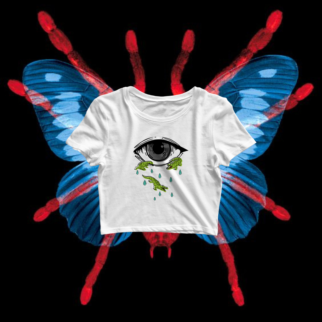 " Tears "(Unisex) Cropped top