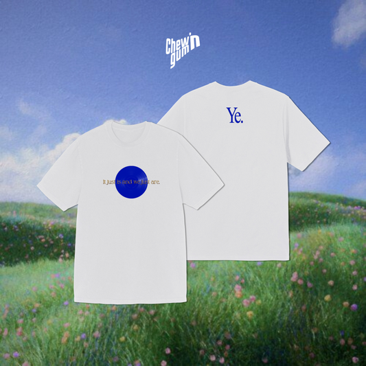 "YE"(Unisex) Embroidered Oversized T