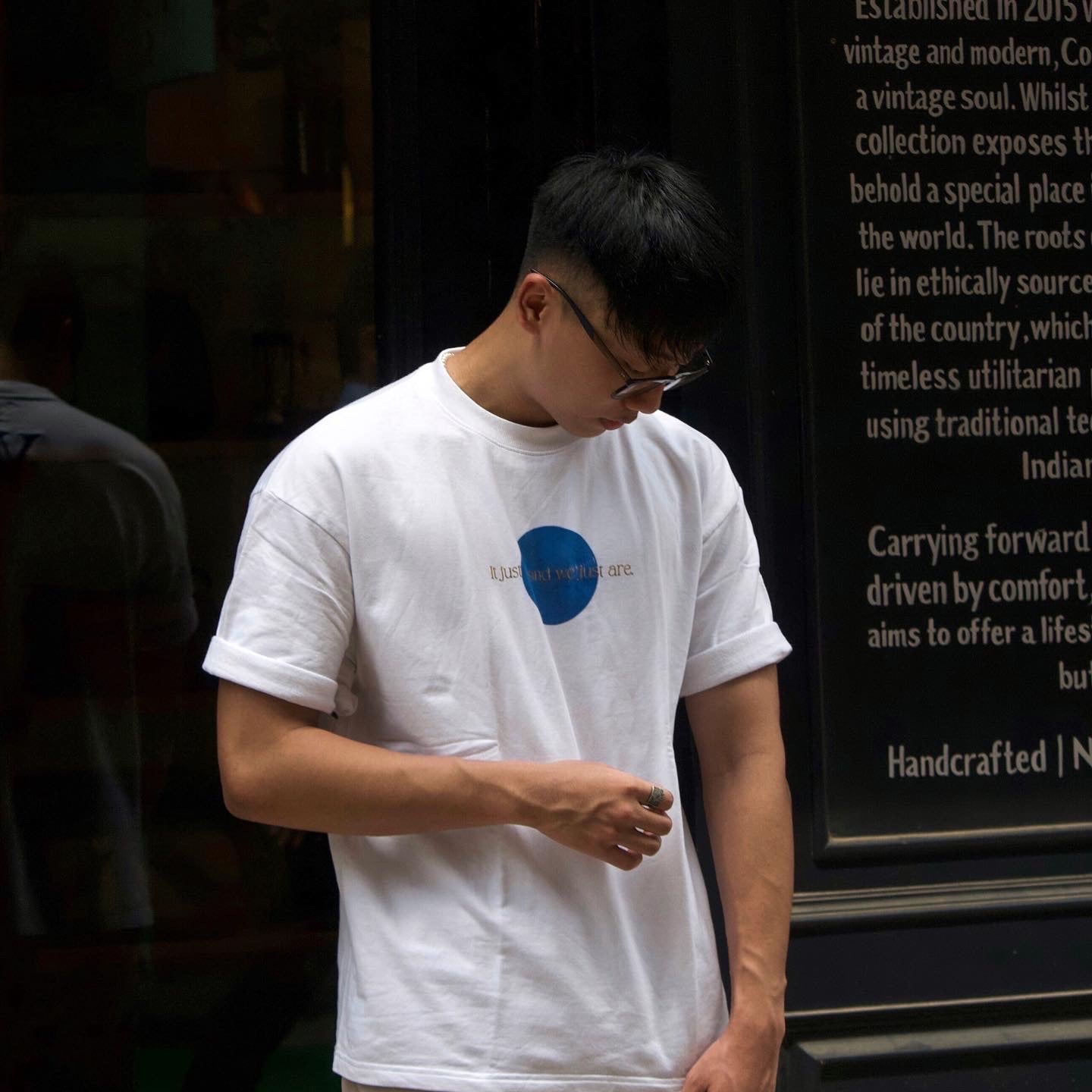 "YE"(Unisex) Embroidered Oversized T