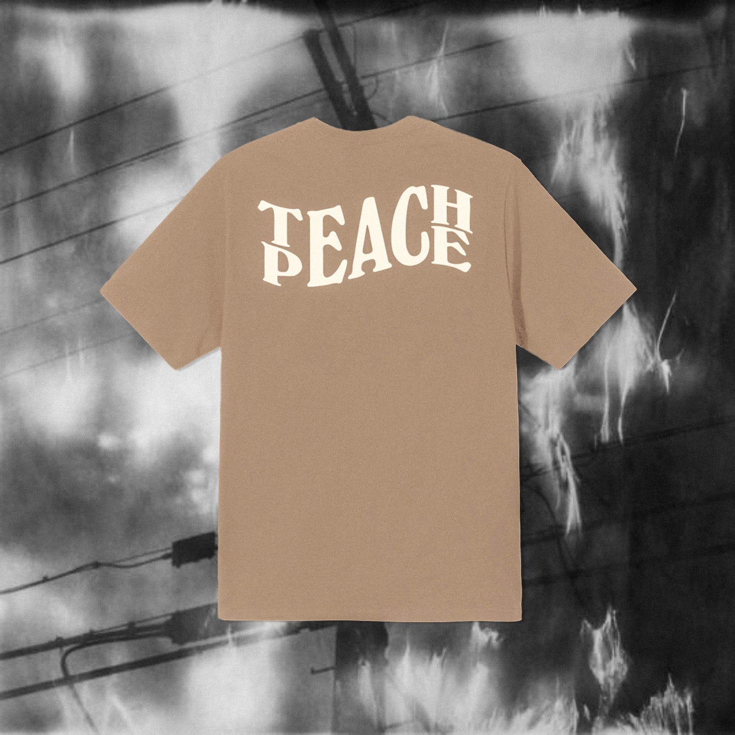 "Teach peace"(Unisex) Oversized T