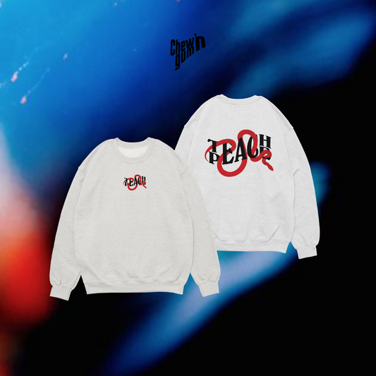 'Teach Peace Snake' Unisex Sweatshirt