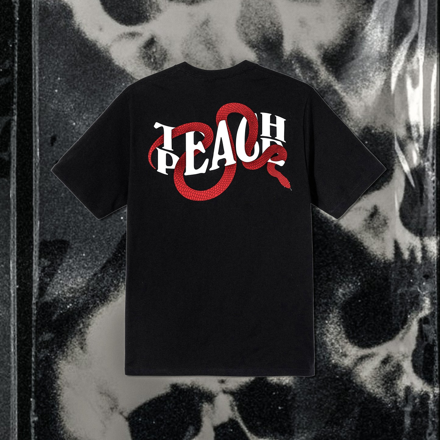 "Teach Peace Snake"(Unisex) Oversized T