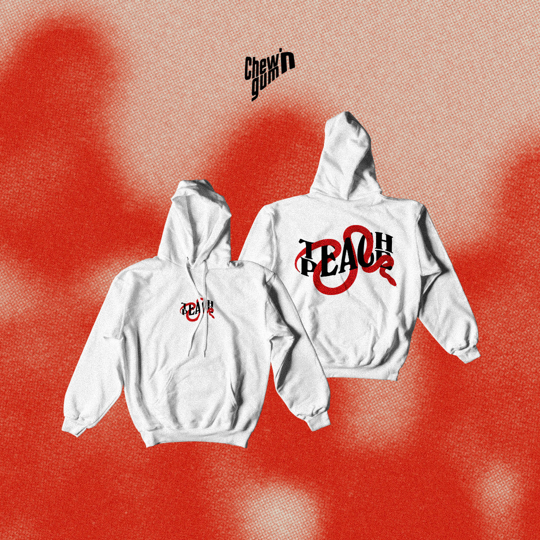 "Teach Peace Snake"(Unisex) Hoodie