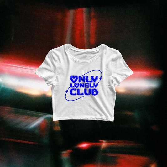 " Only Lonely Club "(Unisex) Cropped top
