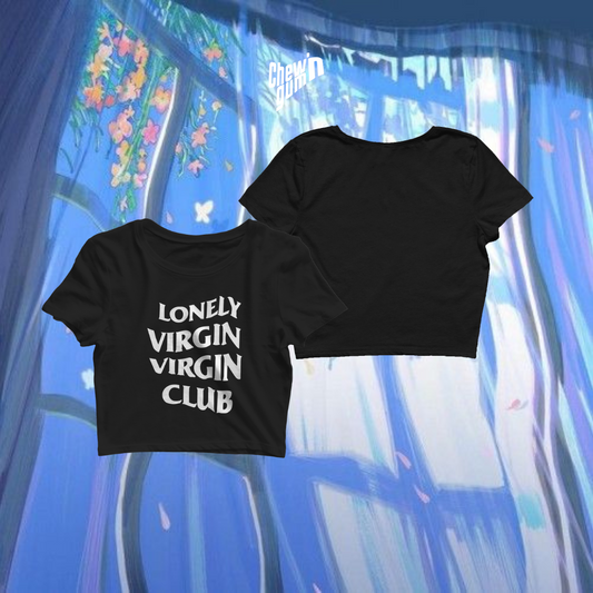" Lonely Virgin Virgin Club "(Unisex) Cropped top