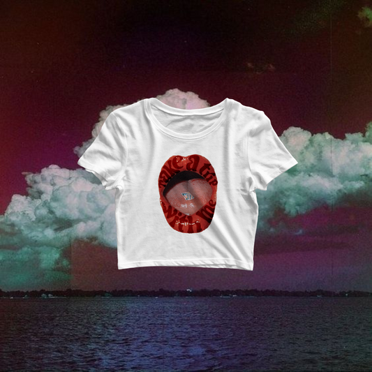 " Take a Trip with me "(Unisex) Cropped top