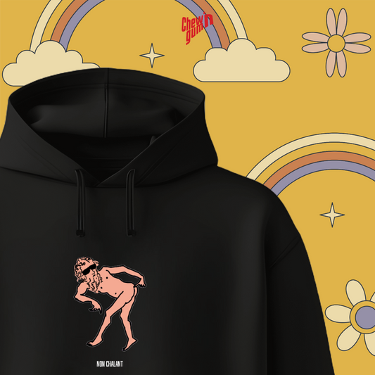 "Non_Chalant" (Unisex) Zip Hoodie