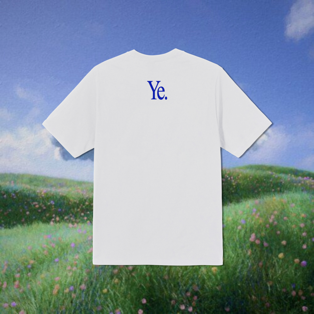 "YE"(Unisex) Embroidered Oversized T