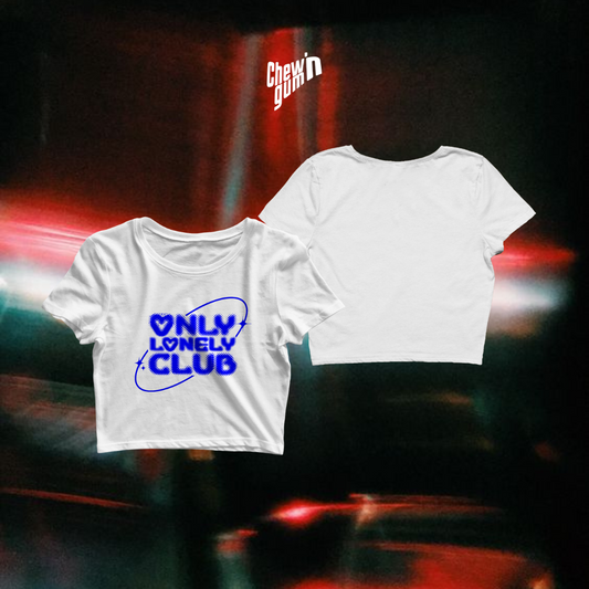 " Only Lonely Club "(Unisex) Cropped top