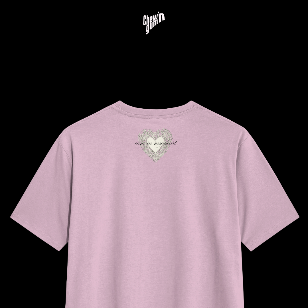 "Cum in my heart"  "(Unisex) Oversized T