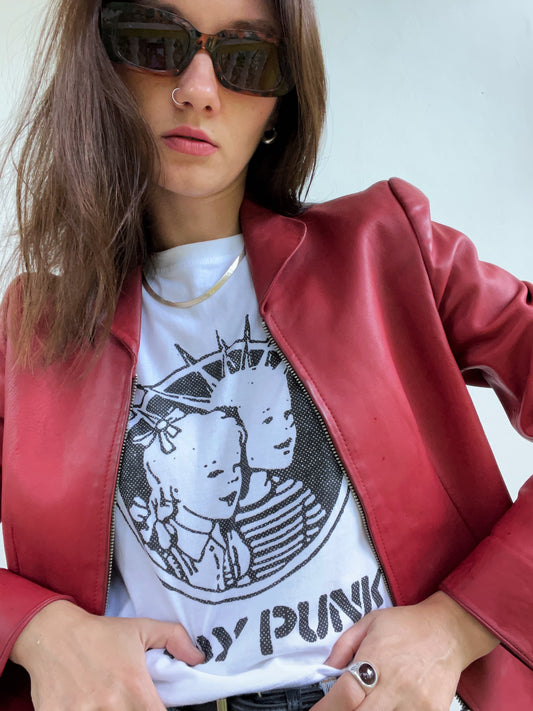 " Stay Punk "(Unisex) Cropped top