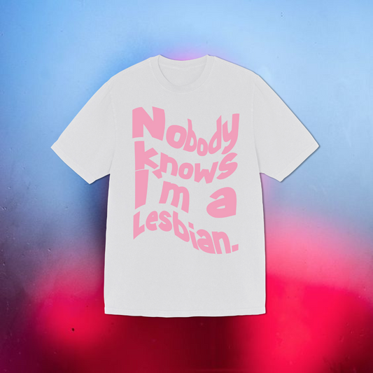 "I am a lesbian"(Unisex) Oversized T