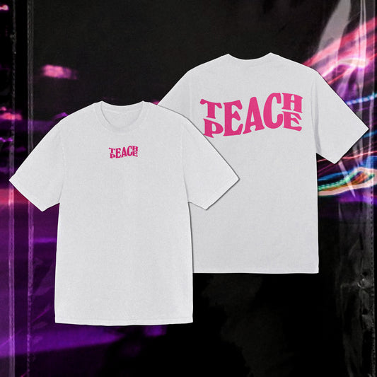 "Teach peace" (Unisex) Oversized T