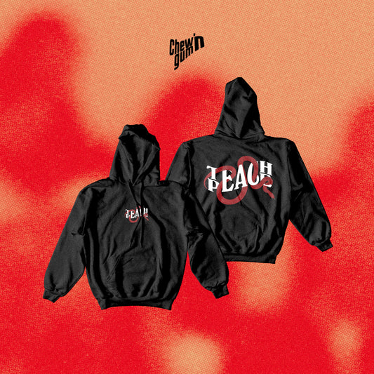 "Teach Peace Snake"(Unisex) Hoodie