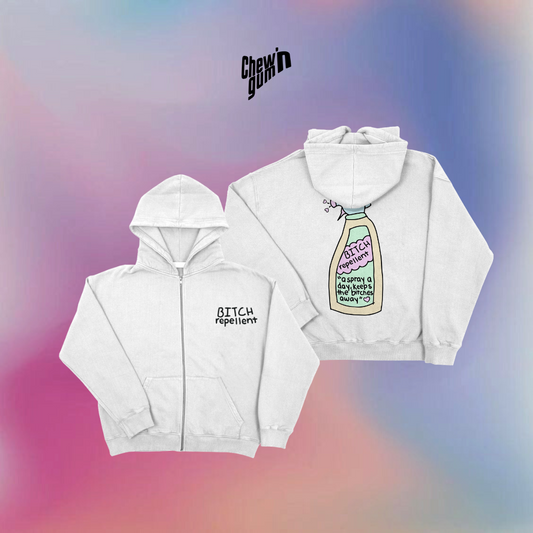 "Bitch Repelent" (Unisex) Zip Hoodie